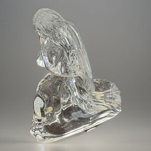 VTG Lead 24% Crystal Praying Angel Tea Light Votive Candleholder DePlomb MIUSA